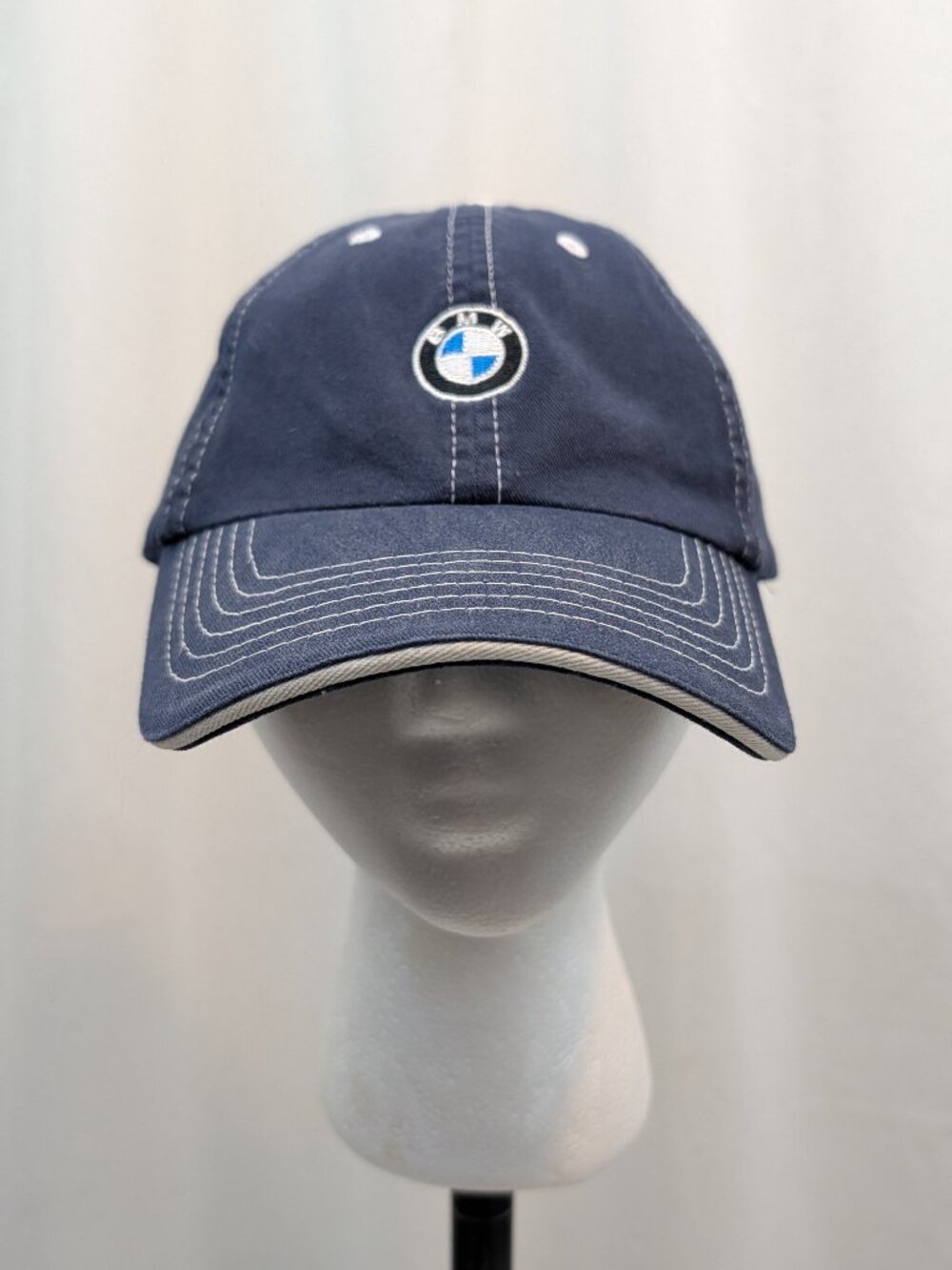 BMW USA Olympics Proud Sponsor Baseball Cap Navy Blue Adjustable Cotton
